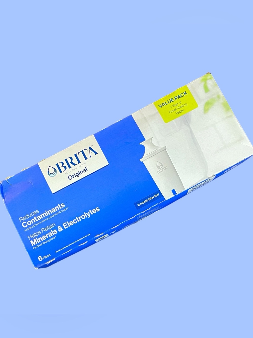 BRITA Original Replacement Filters Value Pack 6-ct Water Reduce Contaminants NEW - Picture 2 of 6